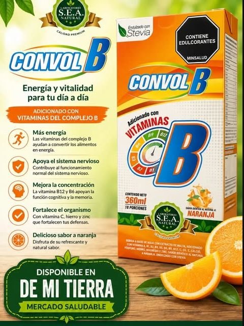 Convol B con vitaminas del complejo B