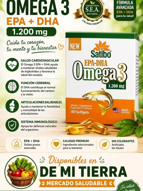 Omega 3 Satibo EPA más DHA